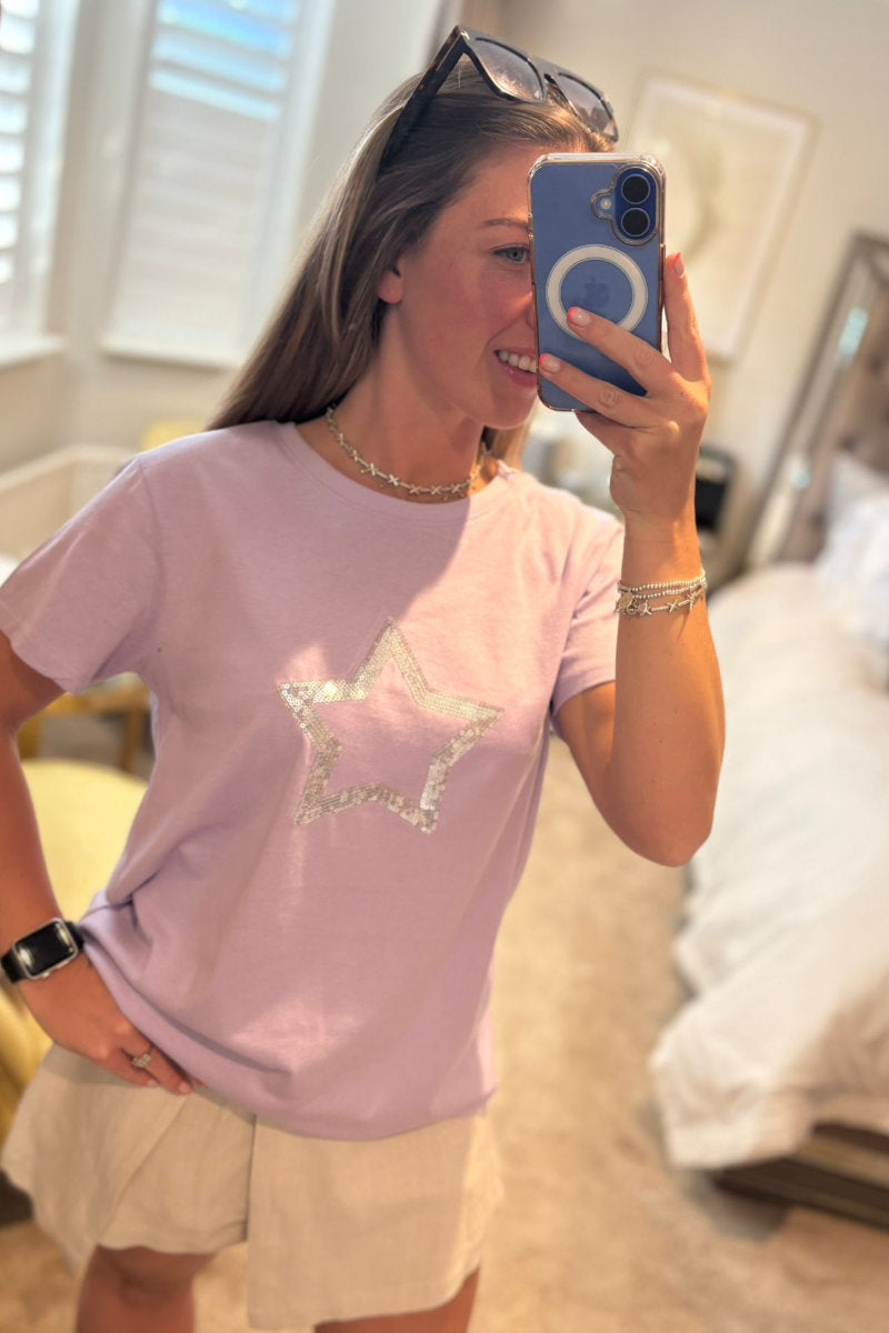 Paramour Sequin Star T-Shirt - Multiple Colours