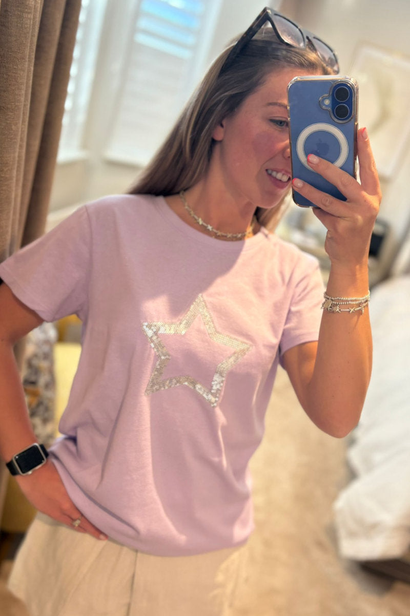 Paramour Sequin Star T-Shirt - Multiple Colours