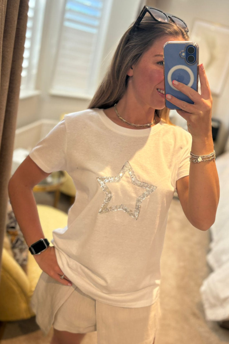 Paramour Sequin Star T-Shirt - Multiple Colours