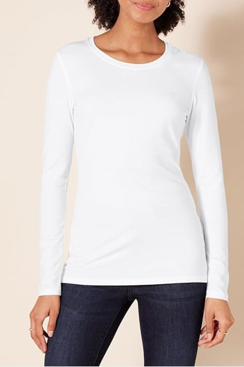 Ex Avon Ladies Basics Plain White T-Shirt