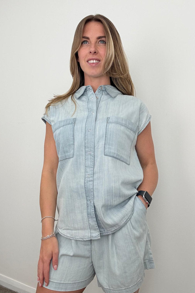 Ex F&F Chambray Shorts