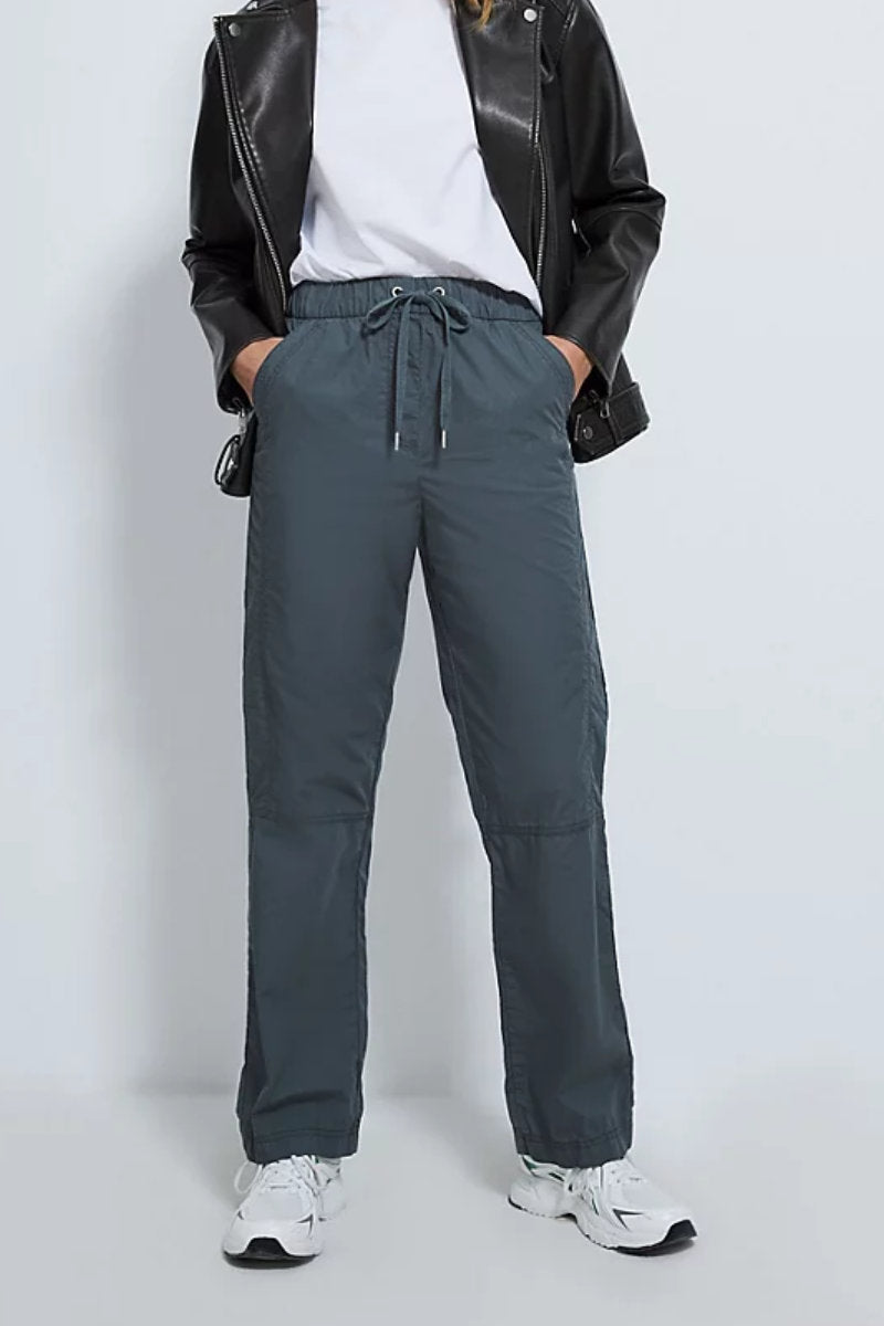 Ex George Charcoal Cargo Poplin Trousers