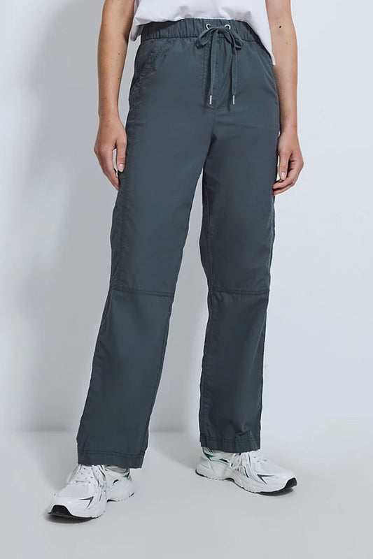 Ex George Charcoal Cargo Poplin Trousers