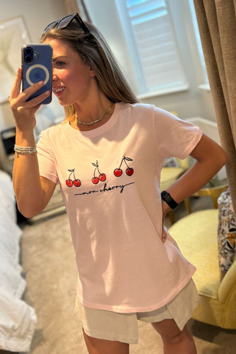 Paramour Cherry Printed Tee - Multiple Colours