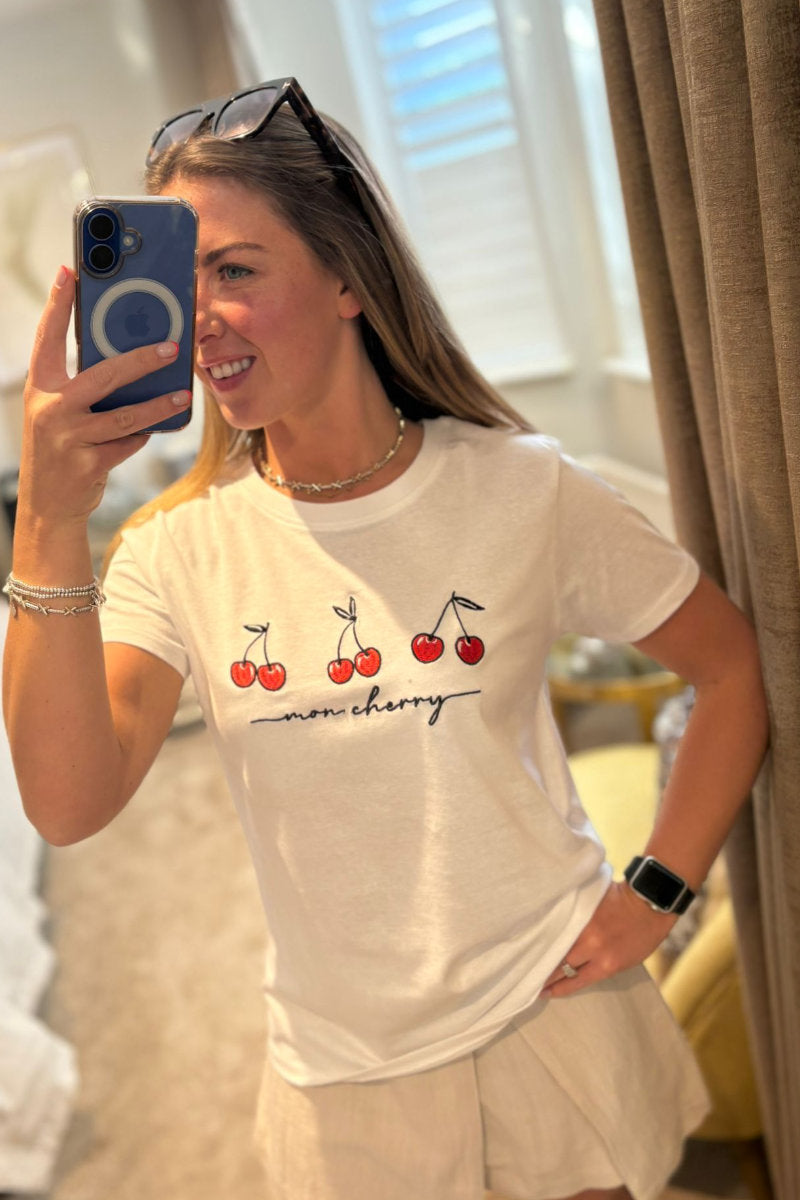 Paramour Cherry Printed Tee - Multiple Colours