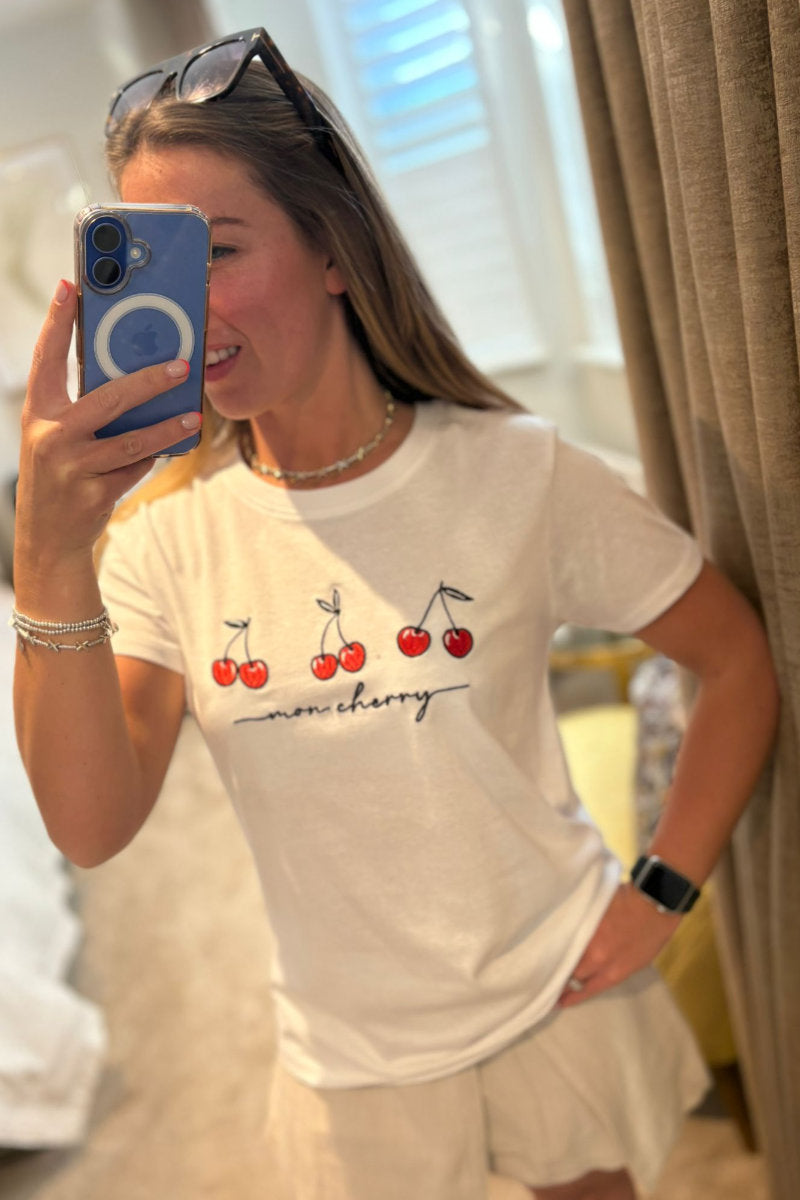 Paramour Cherry Printed Tee - Multiple Colours