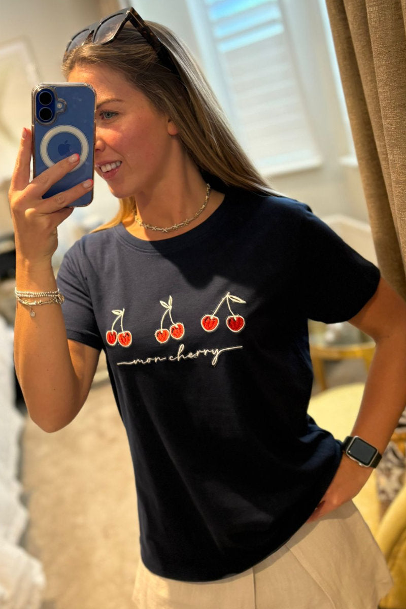 Paramour Cherry Printed Tee - Multiple Colours