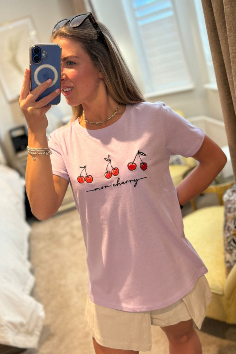 Paramour Cherry Printed Tee - Multiple Colours