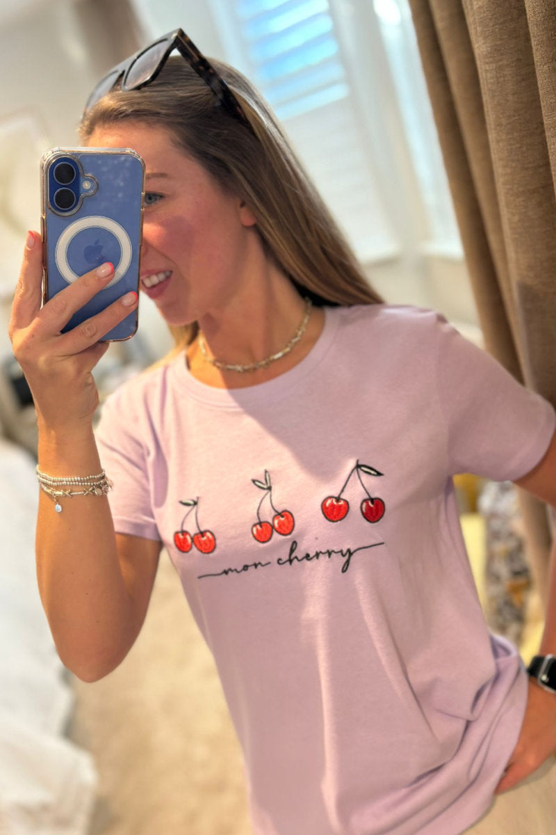 Paramour Cherry Printed Tee - Multiple Colours