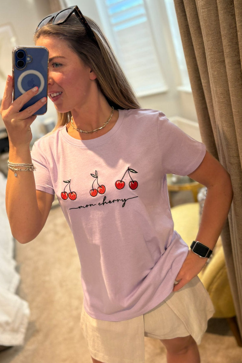 Paramour Cherry Printed Tee - Multiple Colours