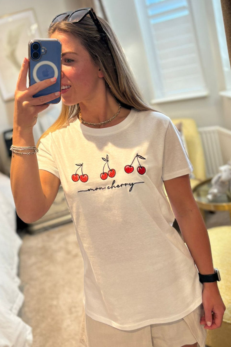 Paramour Cherry Printed Tee - Multiple Colours