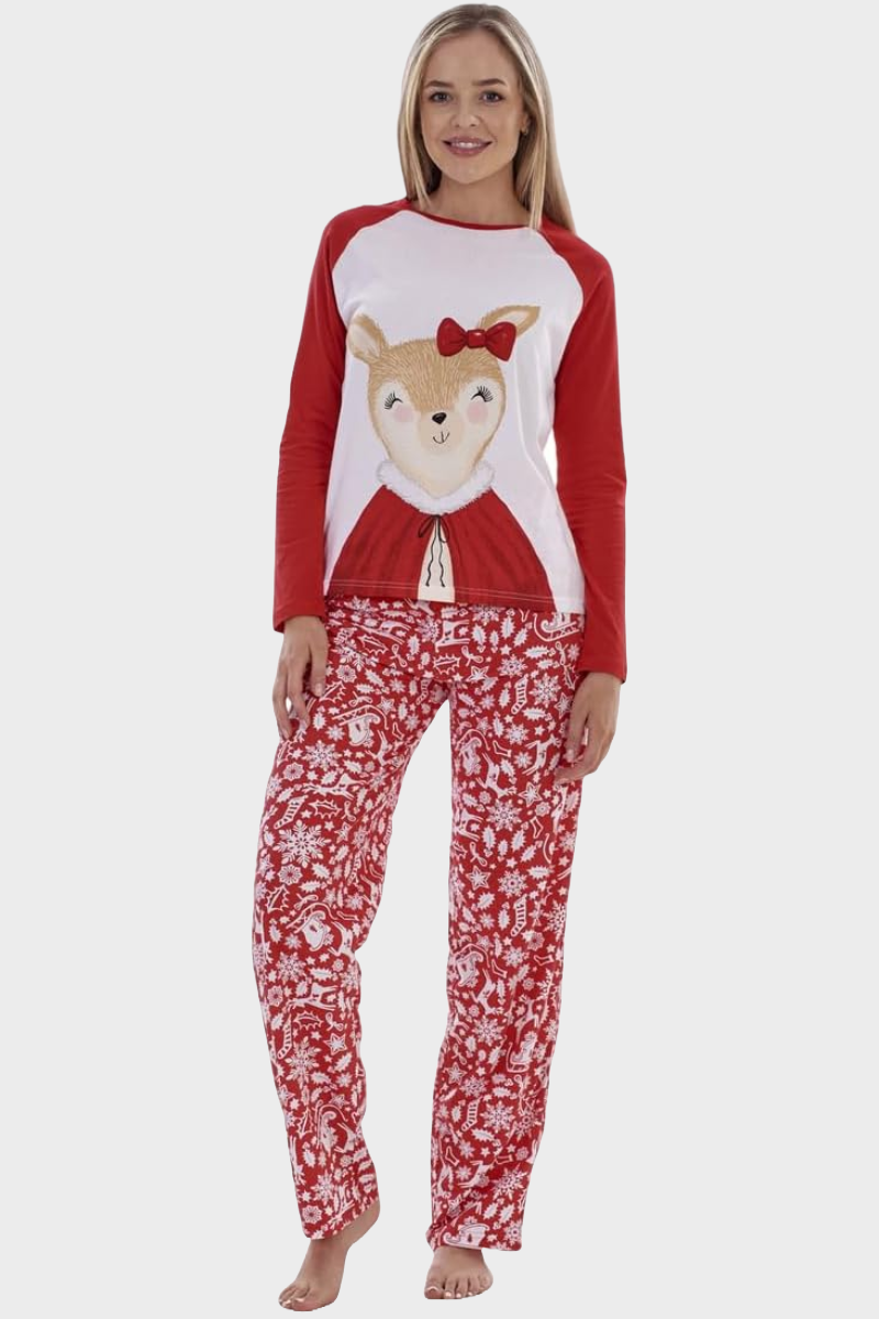 Ladies Reindeer Christmas Pyjamas