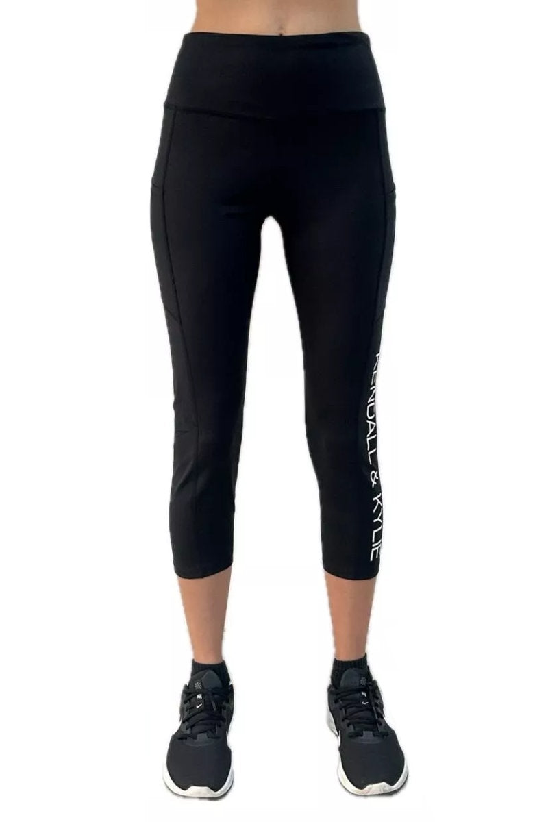 Kendall & Kylie Black Capri Leggings