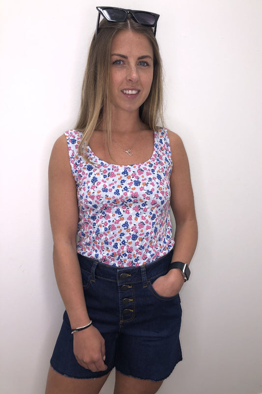 Ex-M&S Ladies Floral Vest Top