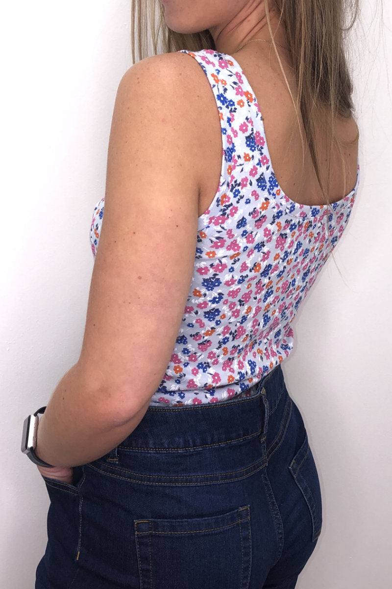 Ex-M&S Ladies Floral Vest Top