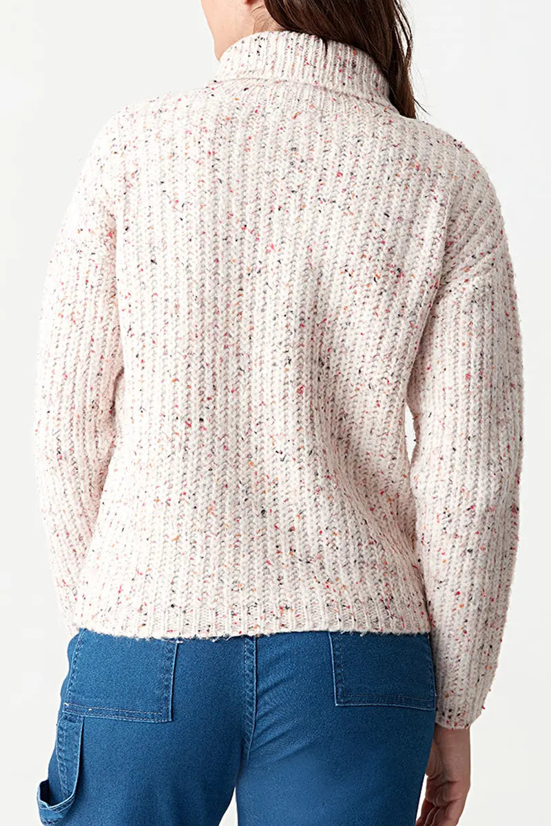 Ex-Select Pink Fleck Roll Neck Jumper