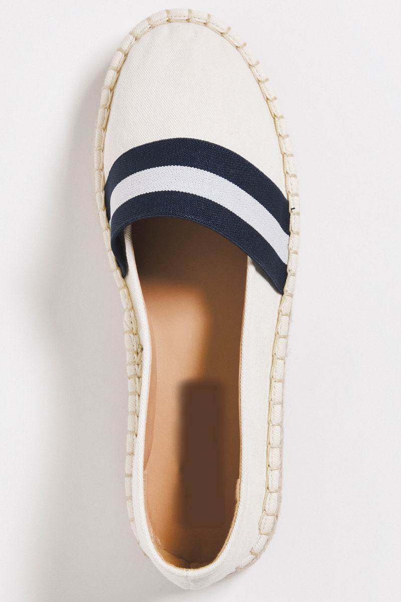 Famous Online Store Elegant Navy Stripe Espadrilles