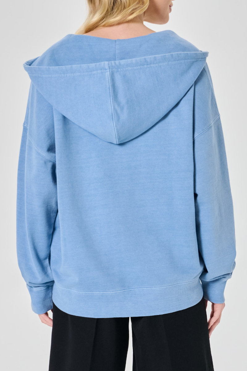 Ex-Sinsay Blue Zip Front Hoodie
