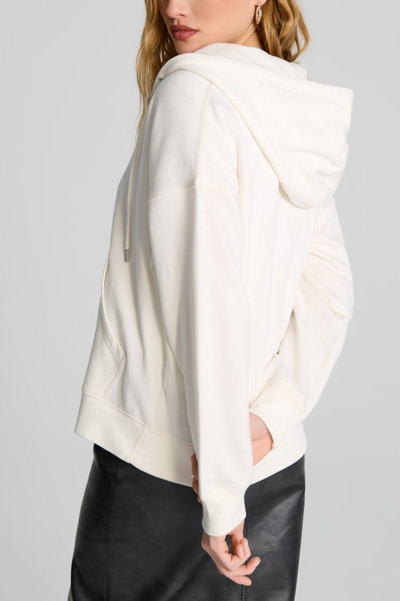 Ex-Sinsay Cream Zip Front Hoodie