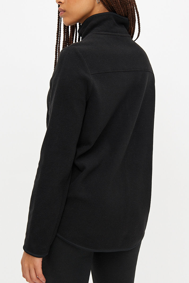Ex TU Ladies Black Zip-Through Fleece