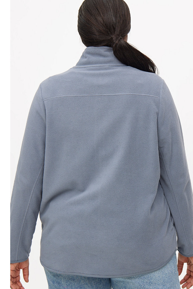Ex TU Ladies Blue Zip-Through Fleece