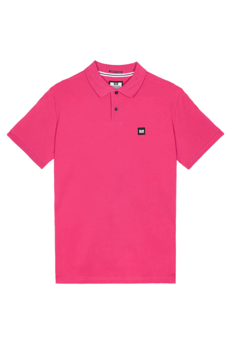 Men's Ex-Weekend Offender Badge Polo Shirt Hot Pink