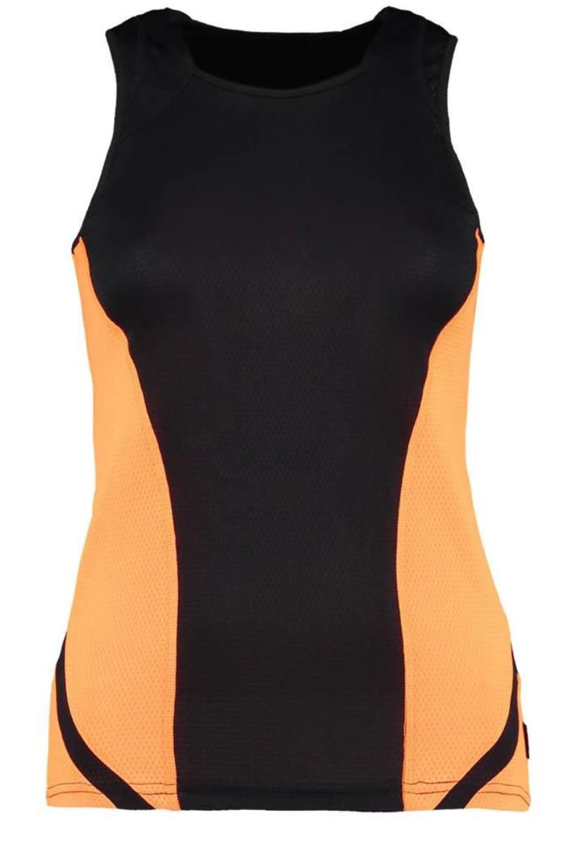 Ladies Cooltex Gym Top Orange