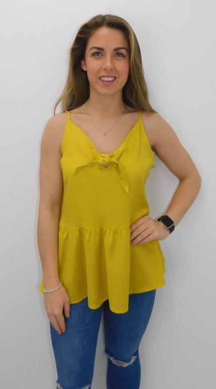 Mustard Peplum Vest