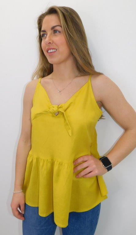 Mustard Peplum Vest