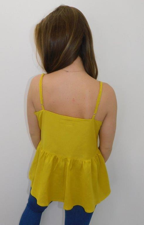 Mustard Peplum Vest