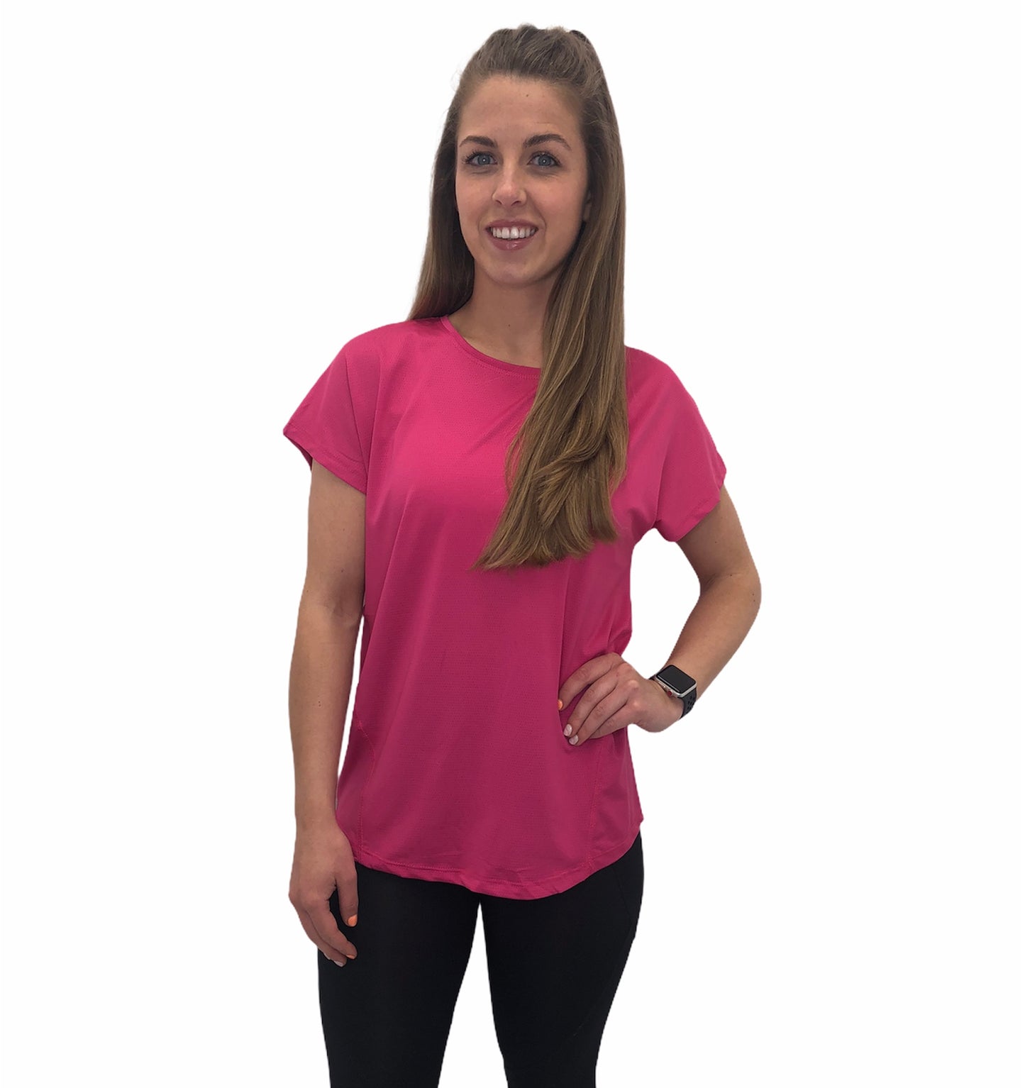 Ladies Active Top Deep Pink