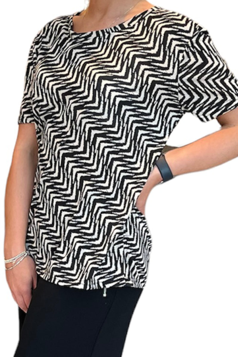 Famous Name Zig Zag Ladies Top