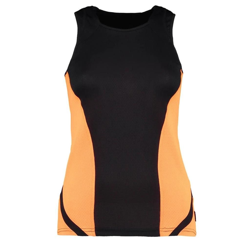 Ladies Cooltex Gym Top Orange